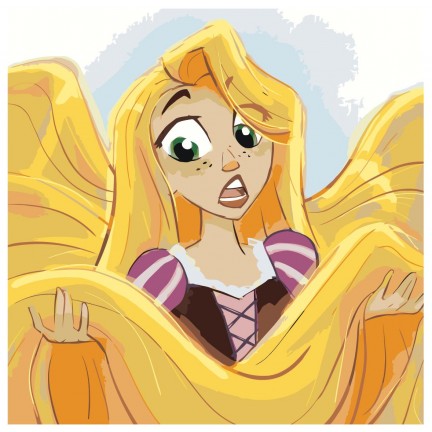 Maalaa numeroilla EVEE-rapunzel-0006