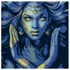 Maalaa numeroilla GPZE-last40x40bleuwoman