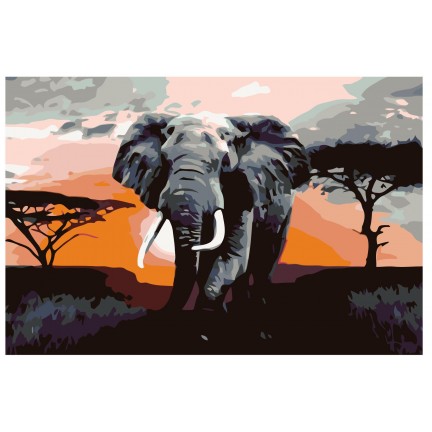 Maalaa numeroilla KTMK-Elephant