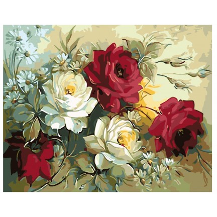 Maalaa numeroilla KTMK-flwrs01