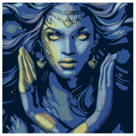 Maalaa numeroilla GPZE-last40x40bleuwoman