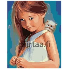 Maalaa numeroilla KTMK-girlwithcat