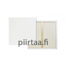 Puuvillakangas puukehyksessä